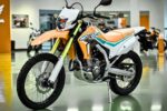 Honda CRF300L Swift Gray with Orange Decals – Lightweight Dual Sport Motorcycle for Adventure and Off-Road Riding