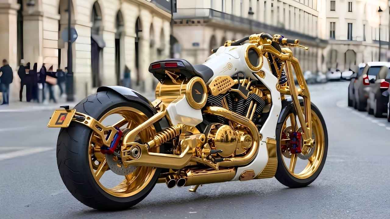 Futuristic Rolls-Royce Inspired Concept Motorcycle – Luxury Design, Advanced Technology, and Powerful Performance Vision
