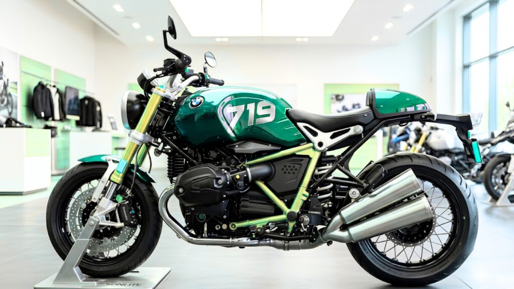 BMW R nineT Option 719: Stunning Custom Paint, Gold Exhaust Pipes, and Premium Retro Style That Turns Heads